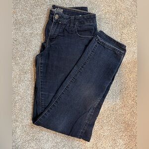 2013 Old Navy Jeans Rockstar MidRise Dark Wash Stretch Womens 8 Long